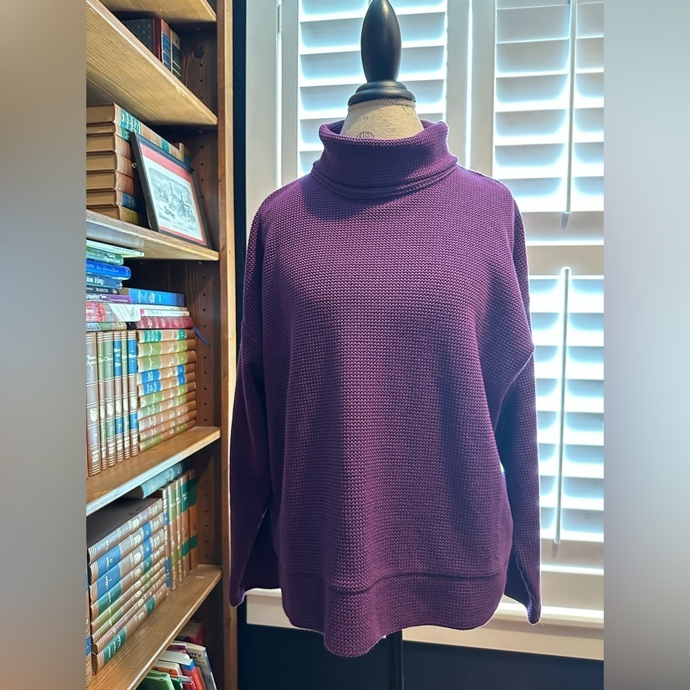 Talbots Purple Turtleneck Tunic
